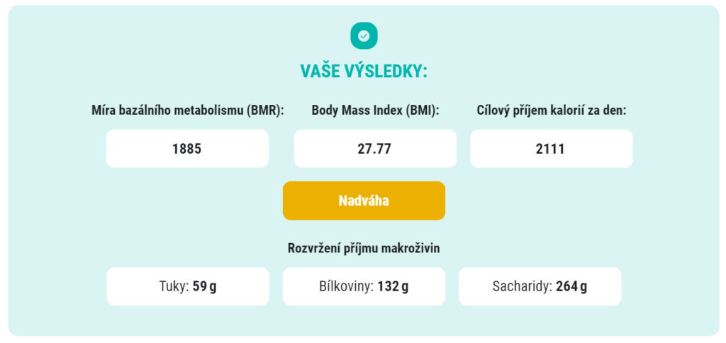 Jídelníček na hubnutí - kalorický příjem 2100 kcal